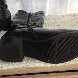 Knee high black boots